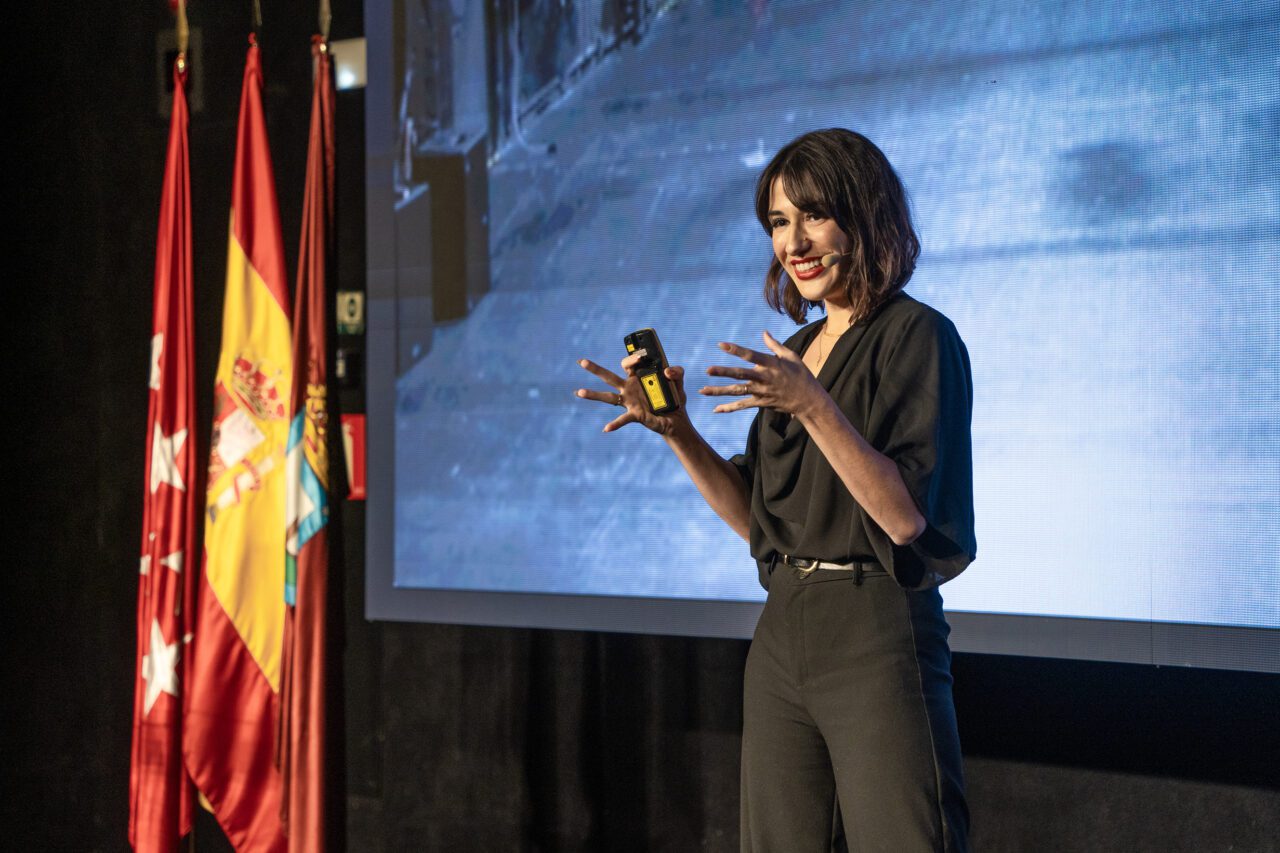 Izanami Martínez, en su charla motivacional.